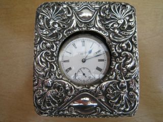 Omega Antique Solid Silver Mens Pocket Watch Good Order In Solid Silver
