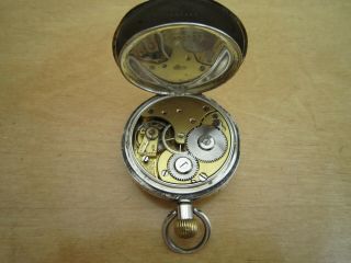Omega antique solid silver mens pocket watch good order in solid silver 5