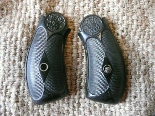 Vintage/antique Smith & Wesson Black Grips For.  32 Or.  38 Top Break Revolver