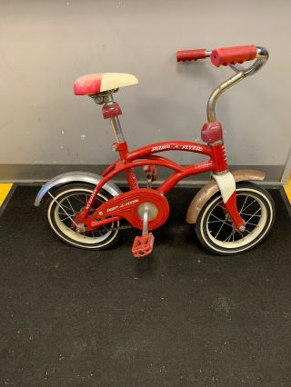 Radio Flyer Bike Classic Red Antique Very Rare And Old
