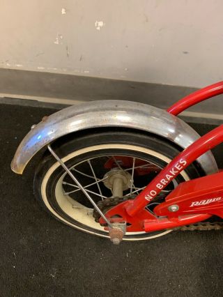 Radio Flyer Bike Classic Red Antique Very Rare And Old 3