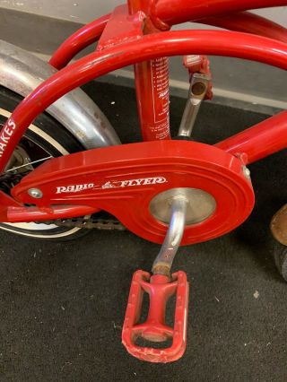 Radio Flyer Bike Classic Red Antique Very Rare And Old 4