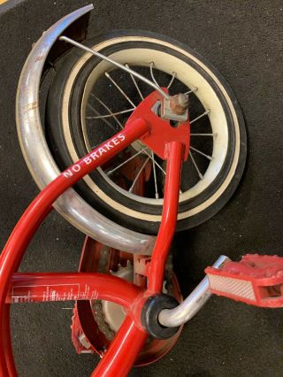 Radio Flyer Bike Classic Red Antique Very Rare And Old 7