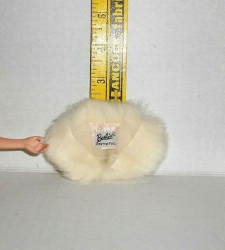 Vintage Barbie 983 Enchanted Evening Fur White Stole Only Tagged