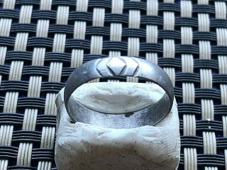 Ancient Celtic Silver Wedding Ring Circa 200 Bc - 200 Ad Very Rare And Scarce