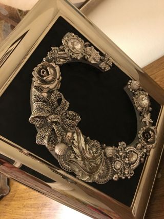vintage jewelry art framed 6