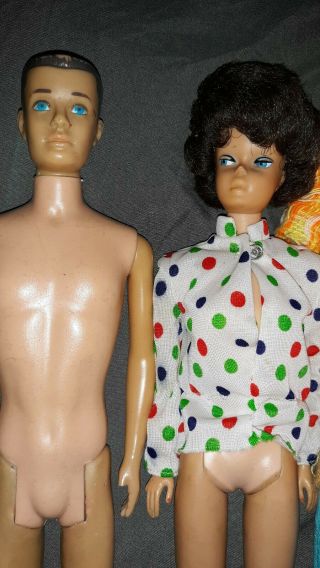 Vintage Barbie Ken Dolls 1962 Bubblecut Mattel