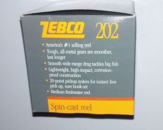 Collector Zebco 202 Reel Made In The Usa Push Button Nos