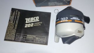 Collector Zebco 202 Reel Made in The USA Push Button NOS 2