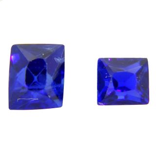 2 Antique Untreated Blue Kashmir Sapphires 0.  22ct Natural Loose Gemstones