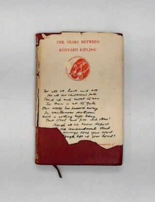 Antique The Years Between By Rudyard Kipling Methuen & Co 1919 1st Edition - T21
