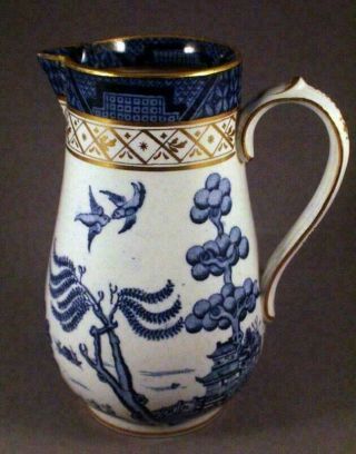 Fine Quality Antique Booths " Real Old Willow " Milk Jug - Perfect