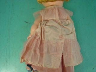 Vintage 1950 ' s 11  Arranbee Littlest Angel Doll R&B Sleep Eyes W/ Pink Dress 6