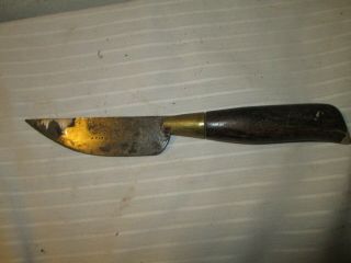 Antique Leather Cutter Knife Tool Blanchard A Paris K