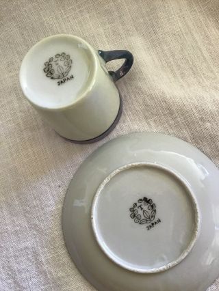 Vintage Demitesse Porcelain Fine China Tea Set Made In Japan 5