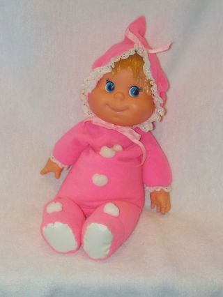 Vintage Mattel Pink Baby Beans Doll 1970
