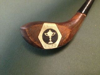 Antique.  Wilson Ryder Cup Persimmon Fancy Face Wood Driver All