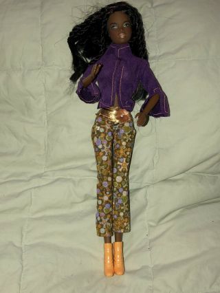 Barbie African American Doll Groovy Clothing Go Go Boots Streaked Hair