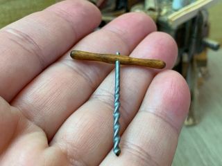 Miniature Dollhouse Vintage 1970s Frank Matter Hand Tool Antique Hand Drill 1:12