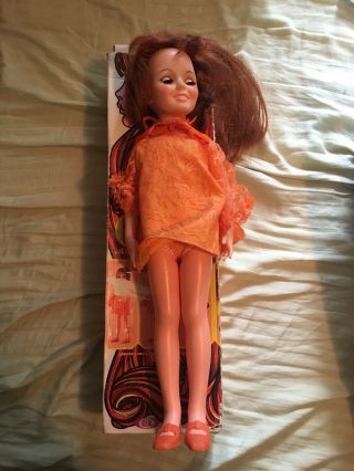 Vintage Ideal 1969 Crissy Doll Long Hair Growing Girl Box