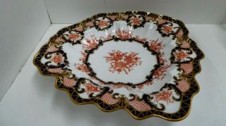 Antique Royal Crown Derby Imari Style Gilt Porcelain China Bowl
