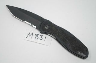 Black Kershaw Blur Tanto Assisted Pocket Knife Ken Onion 1670tblkst Speedsafe