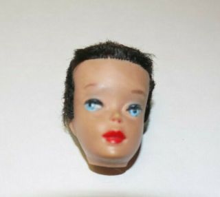 Vintage Barbie Ponytail 3 4 Brunette Doll Head Only For Re - Root