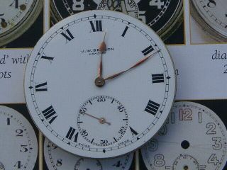 J.  W.  Benson London Vintage Antique Watch Movement & Dial 2