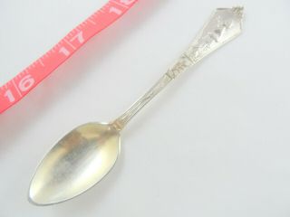 1890 4 - 1/4 " Antique Gorham Japanese Geisha Sterling Silver Demitasse Spoon