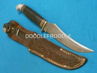 Vintage Western Boulder Colo Usa L39 Hunting Skinning Bowie Knife Knives Fishing