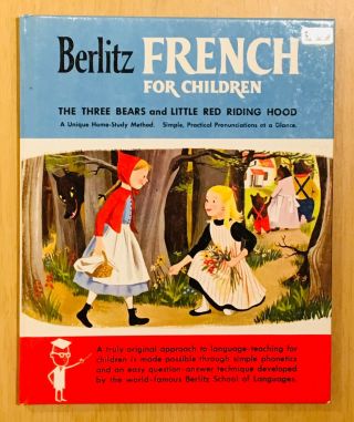 Vintage Berlitz French For Children: The Three Bears And Little Red Riding Hood