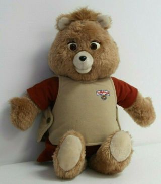 Vintage 1984 - 1985 Teddy Ruxpin With 3 Books & Tapes Bear In