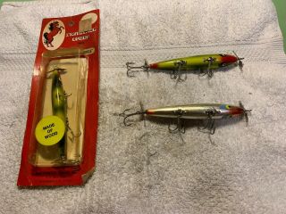3 Smithwick Devil’s Horse Wood Old Fishing Lures 5