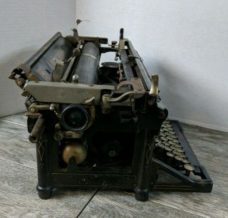 Antique Underwood No.  3 Standard Vintage Typewriter 14 Inch USA 1900 ' s era 4