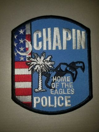 Chapin South Carolina Sc Police Patch