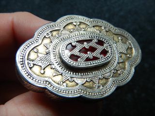 Huge Silver Ring - Vintage/antique - Indian/arabic? Ornate - Statement/dress
