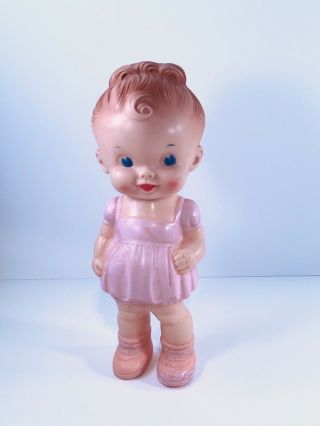 Vintage 1954 Ruth Newton Sun Rubber Pink Squeak Little Girl