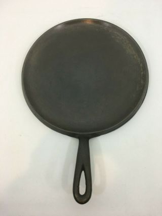 Antique Wagner Ware Sidney - O - Cast Iron Griddle 1109 A