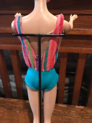 Vintage Barbie Doll American Girl Swimsuit Bathing Suit With Shoes 4