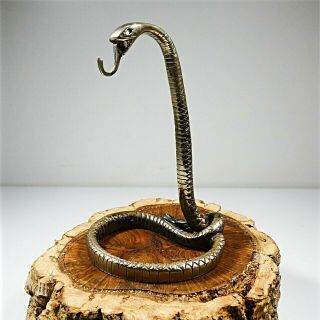 Antique 1900s Solid Bronze Snake Cobra Pocket Watch Holder