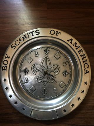 Metal Boy Scouts Of America Wall Clock