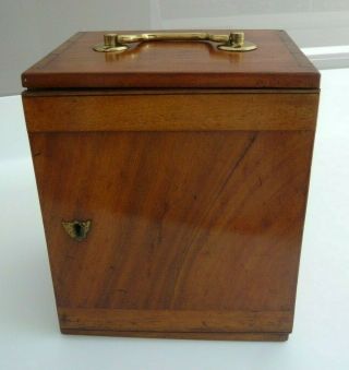 Antique Solid Wooden Microscope Scientific Instrument Box