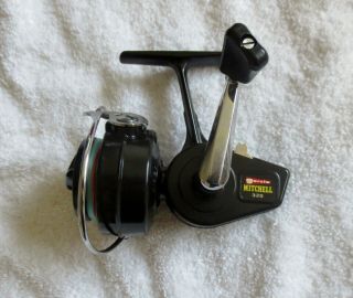 Vintage Garcia Mitchell 320 Spinning Reel And Manuals