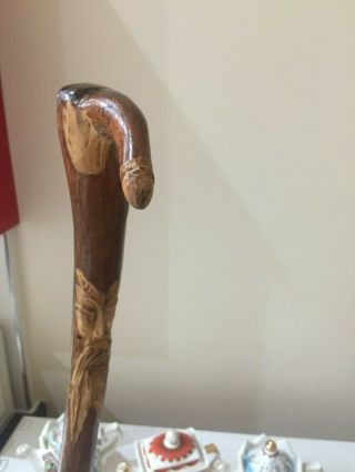 Wooden Walking Stick Is Hand Made
