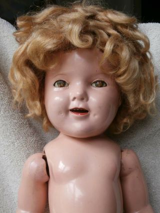 20 " Vintage Shirley Temple Composition Doll Ideal