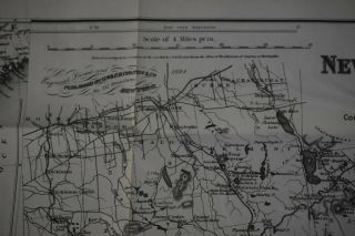 Historical Antique Map,  1894,  Colton ' s Map of York Wilderness & Adirondacks 3
