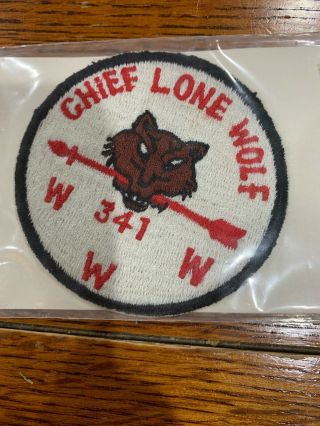 Older Oa Chief Lone Wolf Patch Lodge 341 R1b