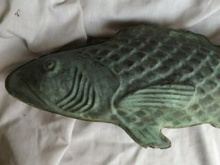 Antique Copper Fish Full Body Weathervane 26” x 8.  3/4 
