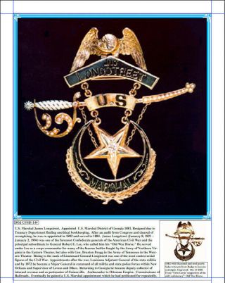 U.  S.  MARSHAL CHRONOLOGY OF BADGES Booklet by LUCAS 5
