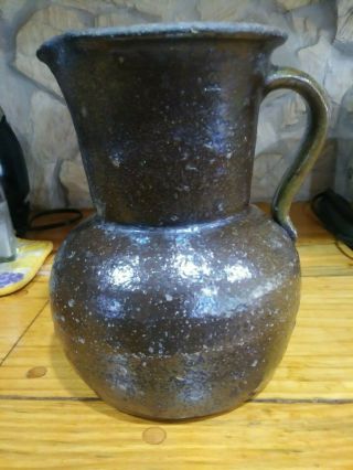 Edgefield Pottery Southern STONEWARE Pitcher 2